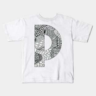 Zentangle P Kids T-Shirt